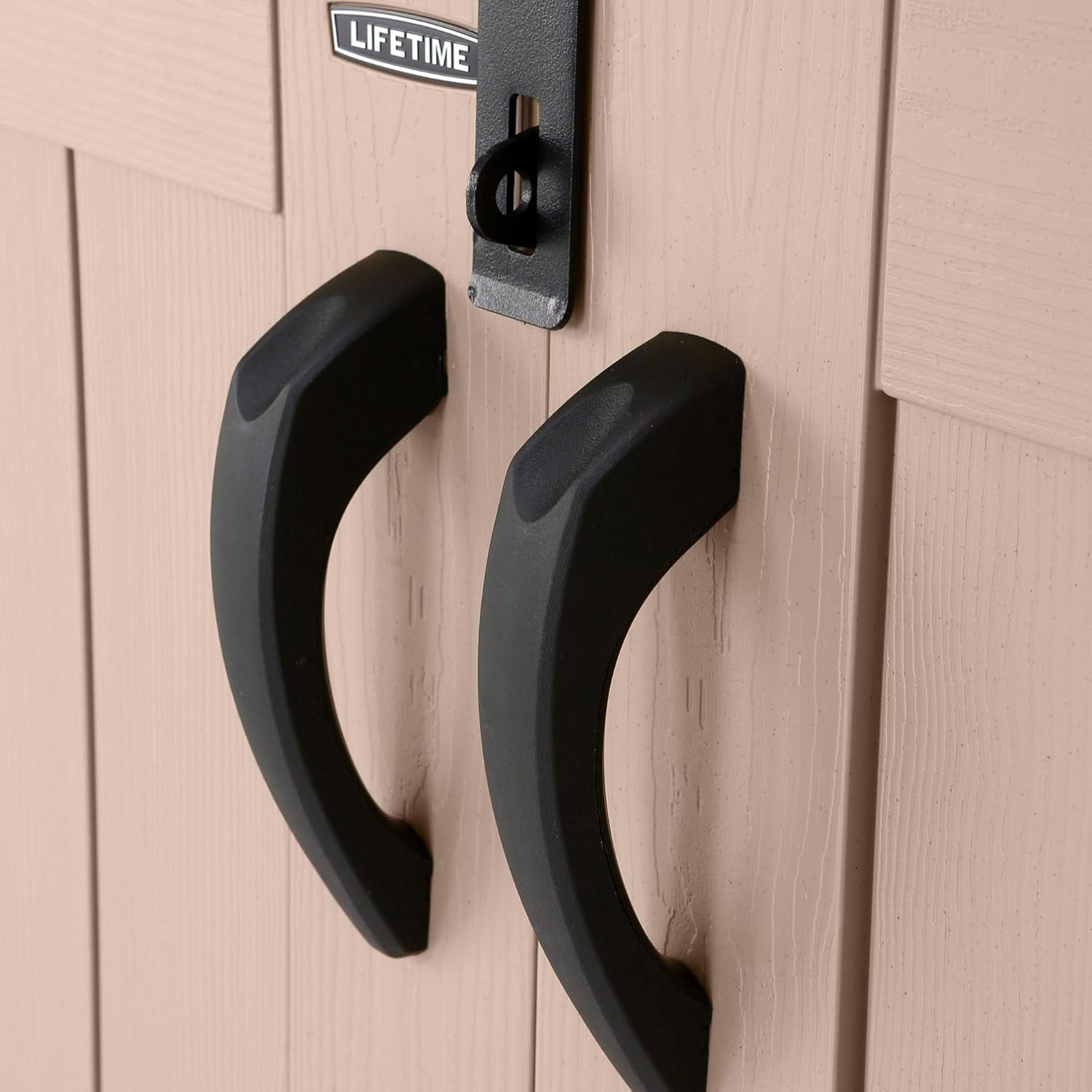 Hartool 6x3.5ft Heavy Duty Horizontal Plastic Outdoor Garden Storage Shed