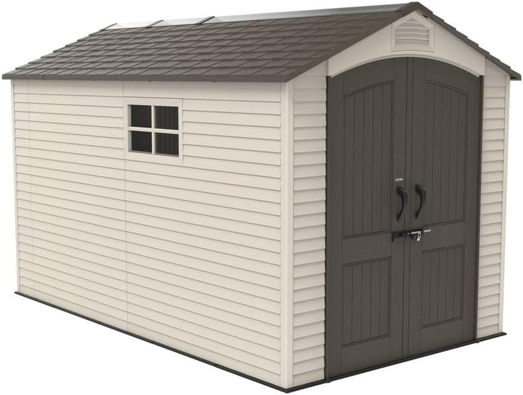 Durable 7x12 Ft Outdoor Storage Shed with Steel Reinforced Frame
