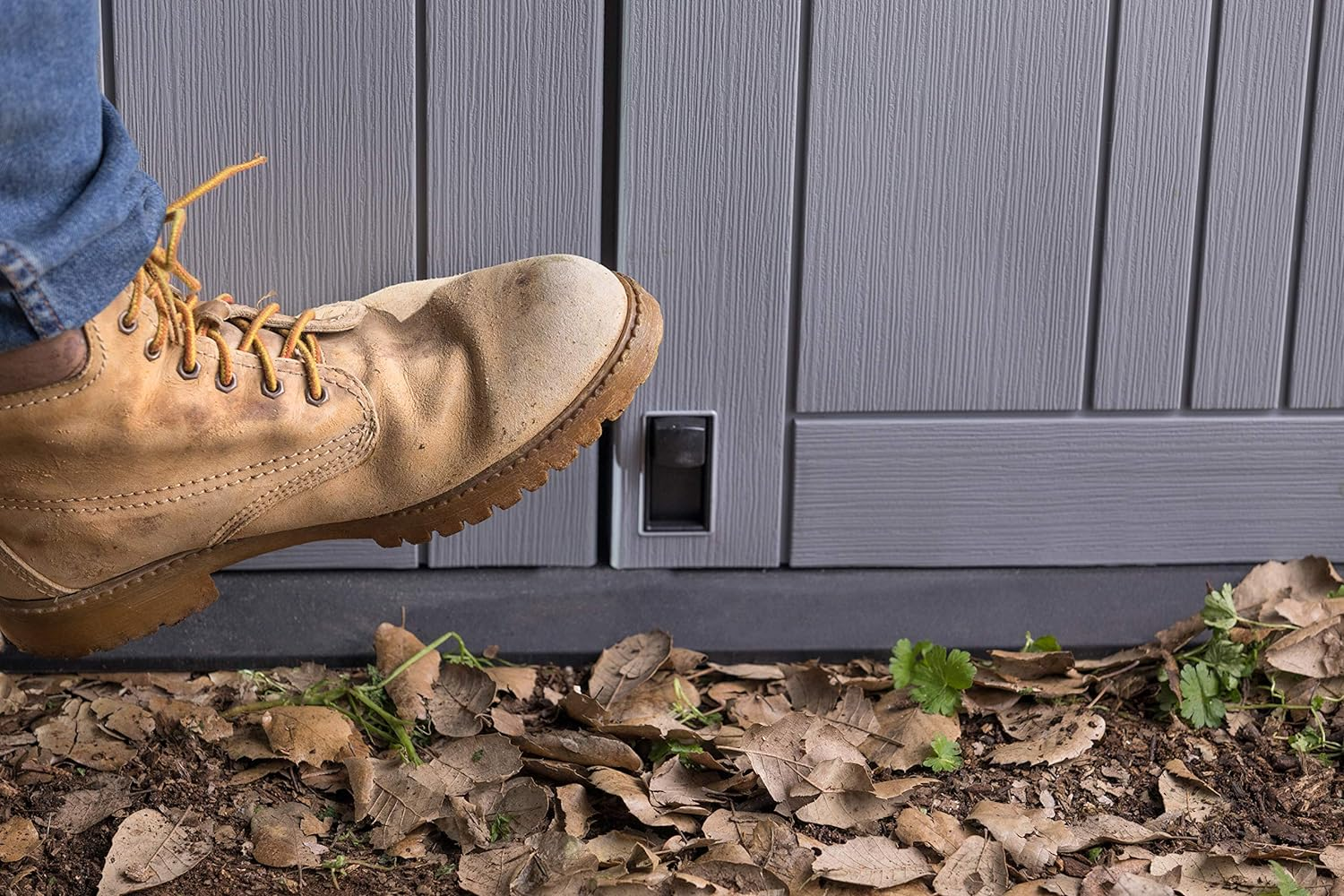 Store-It-Out Nova 880L Outdoor Garden Storage Shed Light Grey