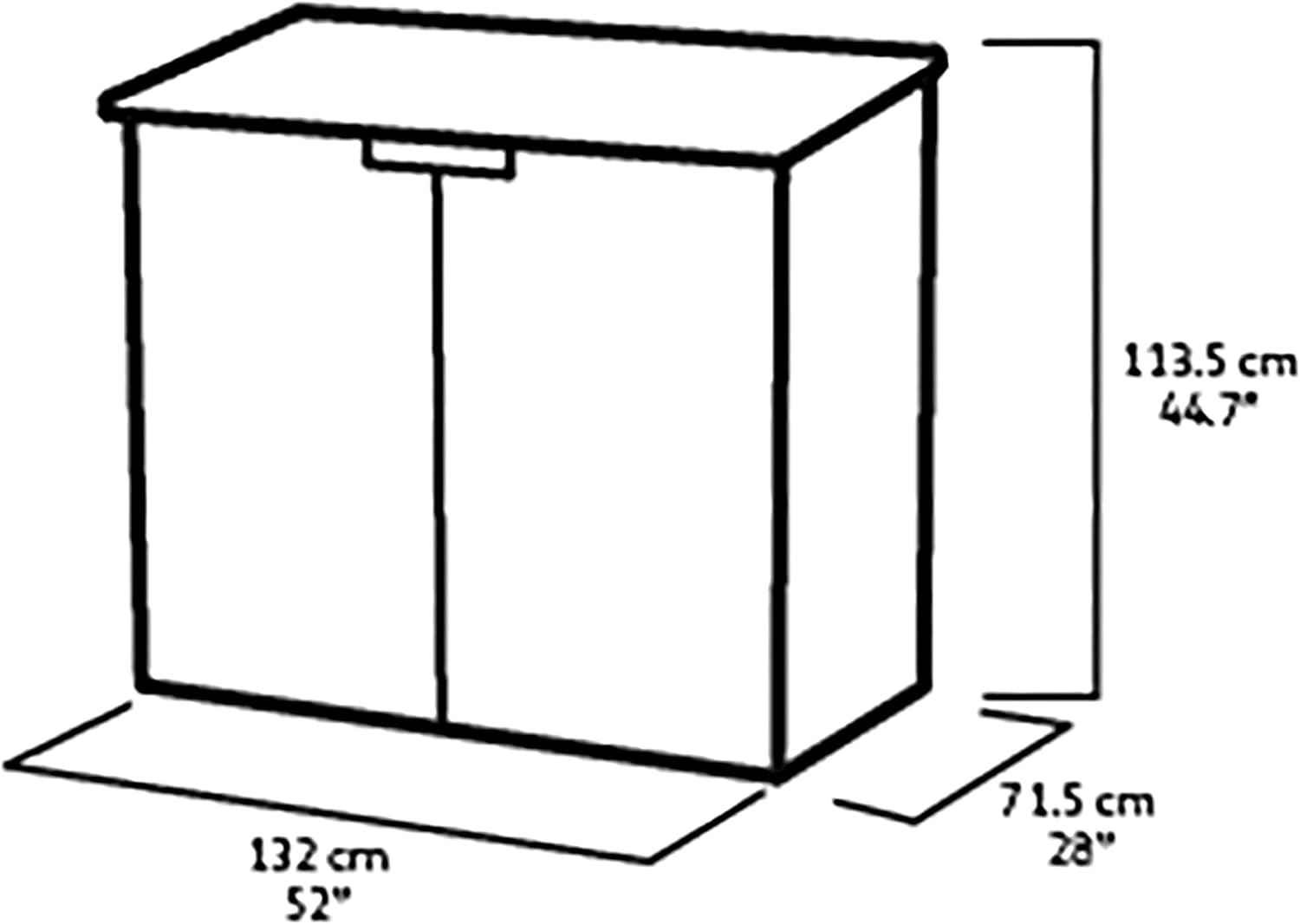 Store-It-Out Nova 880L Outdoor Garden Storage Shed Light Grey