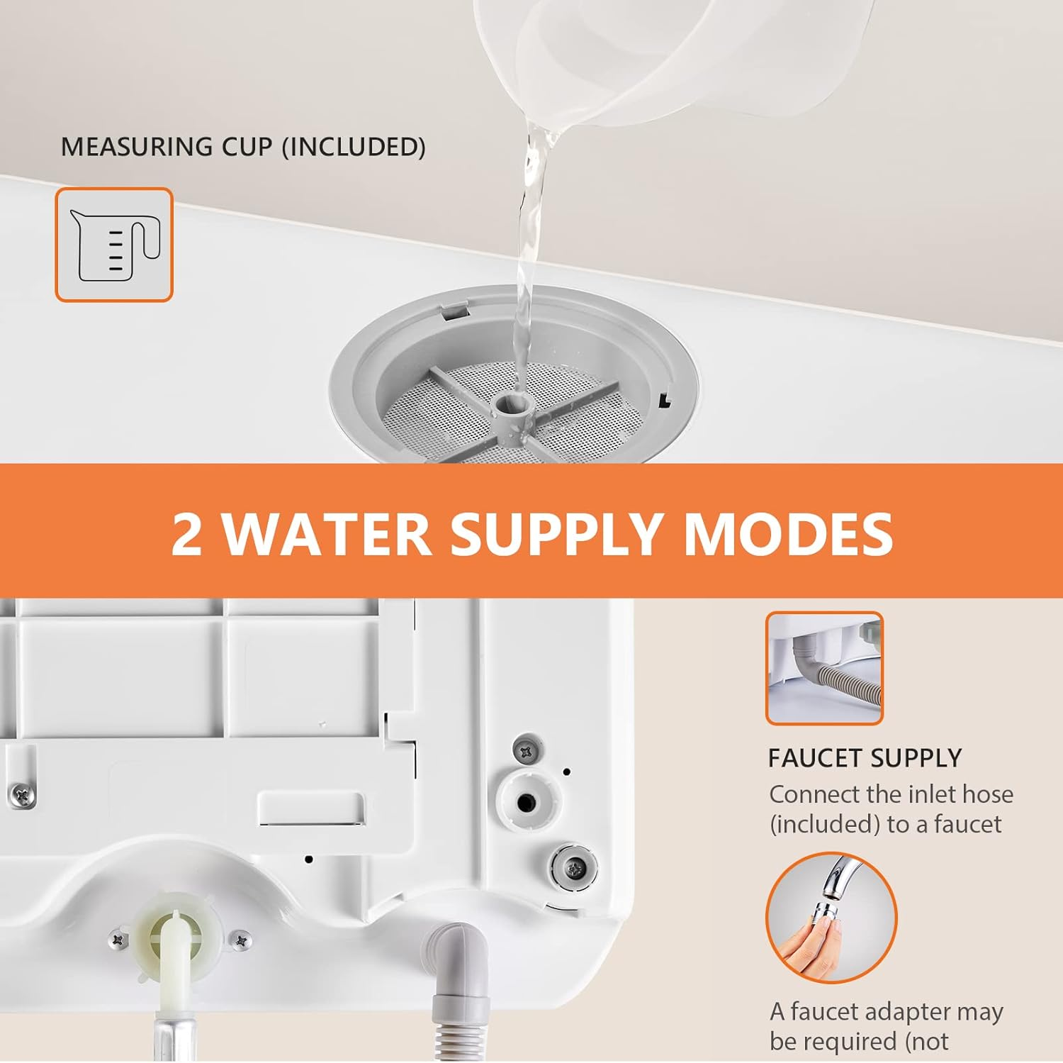 Karlxtom Compact Table Top Dishwasher with 6 Programs and Drying